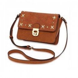 Anna Grace TAN/Καφέ Τσάντα Χιαστί AG00718