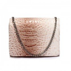 Αnna Grace Nude Crocodile Tσαντάκι Χιαστί (AGC00350)