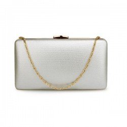 Αnna Grace Silver/Ασημί Βραδινός φάκελος (AGC00351)