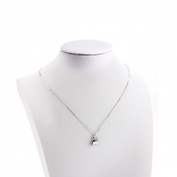 Silver Necklace/Κολιέ Crystal Swan