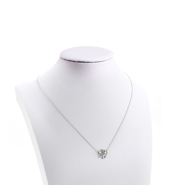 Silver Necklace/Κολιέ Crystal Tree