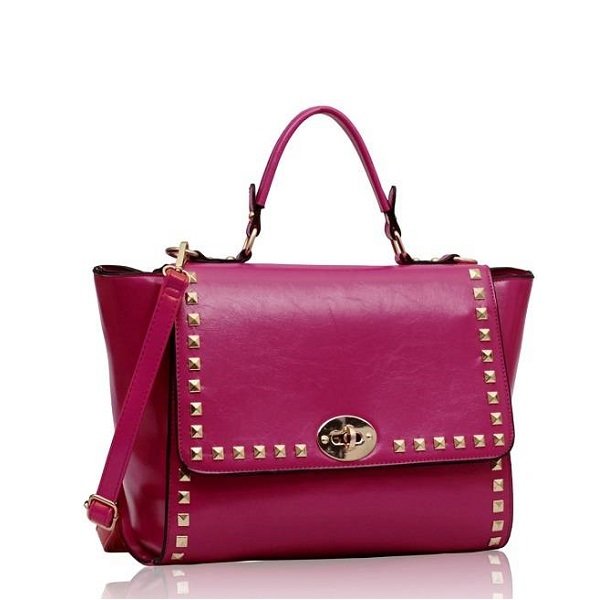 LS Bags Fuchsia Τσάντα Χειρός (LS00204)
