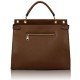 LS Bags Brown/Kαφέ Τσάντα Χειρός/Ώμου (LS0056)