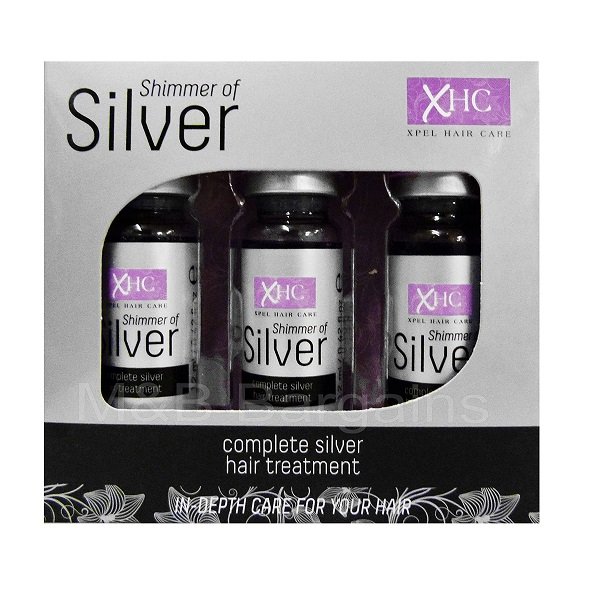 Xpel Shimmer of Silver Hair Treatment Shots 3x12ml