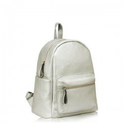 Anna Grace Silver/Ασημί Backpack/Tσάντα Πλάτης (AG00186C)